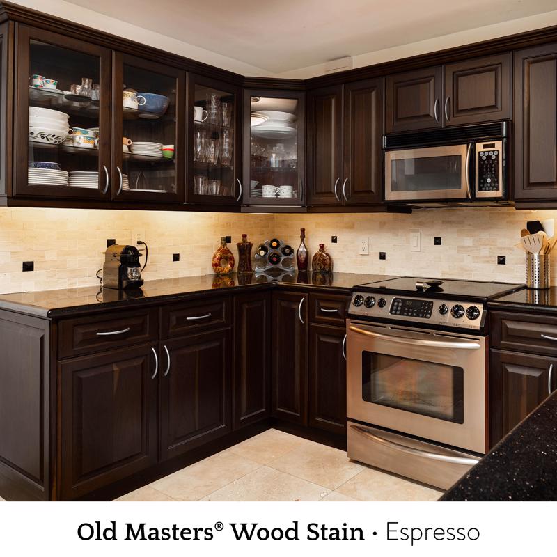 Old Masters Semi-Transparent Espresso Oil-Based Alkyd Gel Stain 1 pt