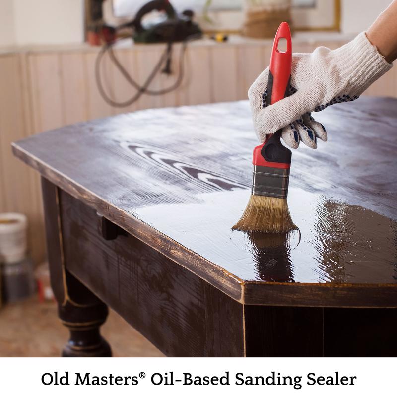 Old Masters Low Satin Clear Oil-Based Sanding Sealer 1 qt