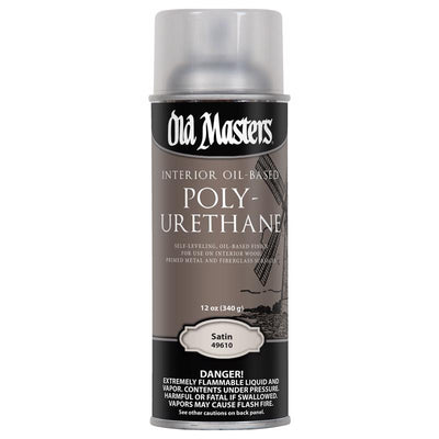 Old Masters Satin Clear Oil-Based Polyurethane Spray 12 oz