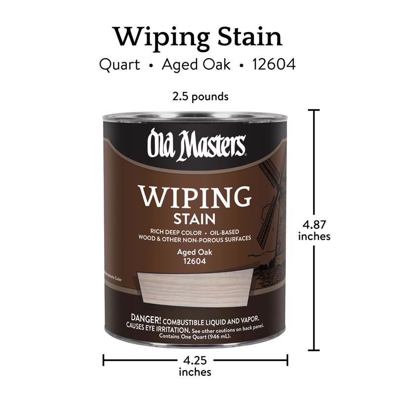 Old Masters Semi-Transparent Aged Oak Oil-Based Wiping Stain 1 qt
