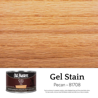 Old Masters Semi-Transparent Pecan Oil-Based Alkyd Gel Stain 1 pt