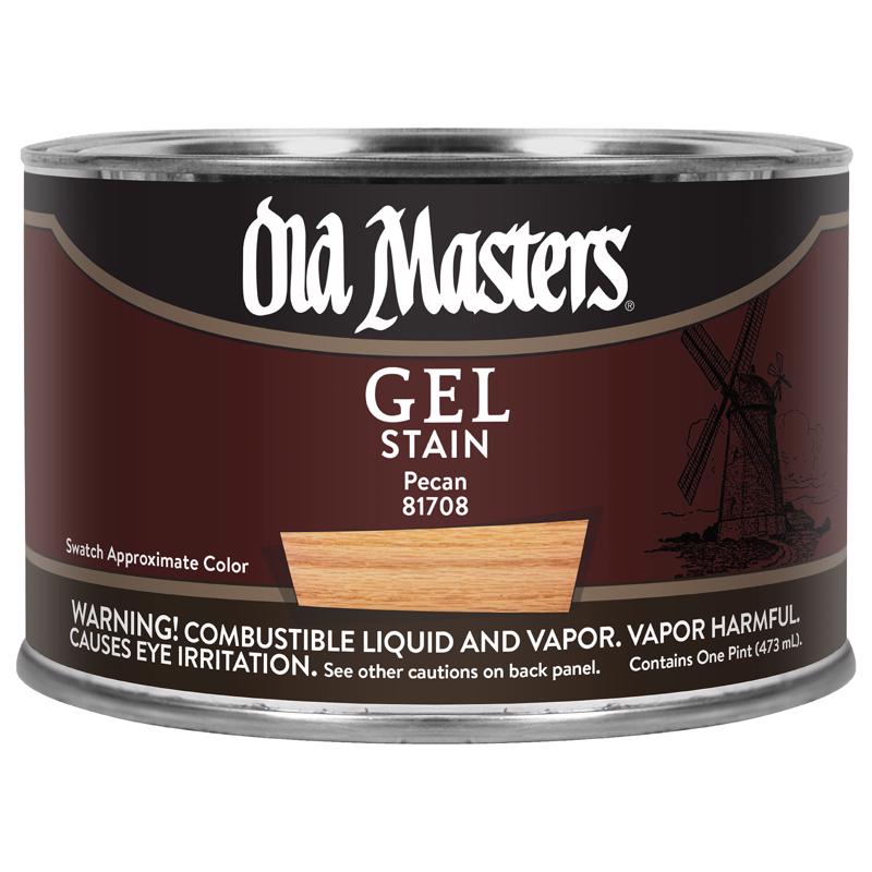 Old Masters Semi-Transparent Pecan Oil-Based Alkyd Gel Stain 1 pt