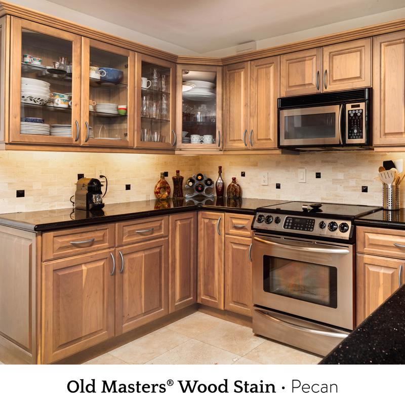 Old Masters Semi-Transparent Pecan Oil-Based Alkyd Gel Stain 1 pt