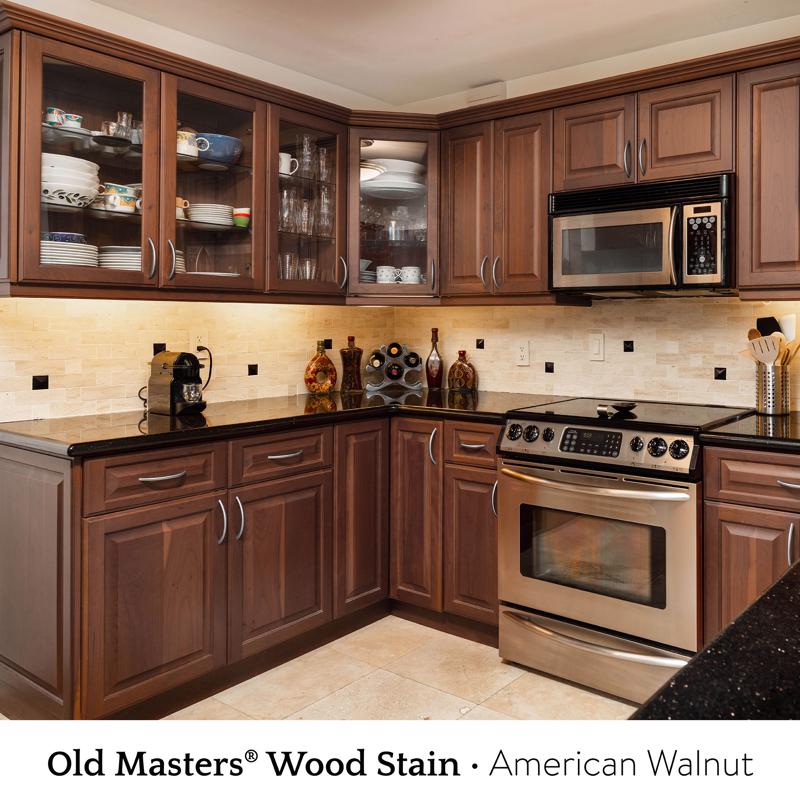 Old Masters Semi-Transparent American Walnut Oil-Based Alkyd Gel Stain 1 pt