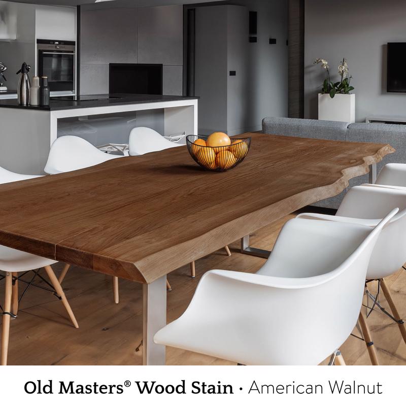 Old Masters Semi-Transparent American Walnut Oil-Based Alkyd Gel Stain 1 pt