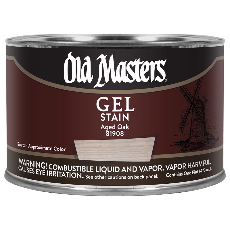 Old Masters Semi-Transparent Aged Oak Oil-Based Alkyd Gel Stain 1 pt
