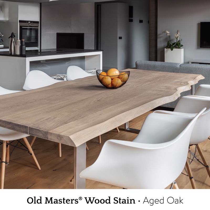 Old Masters Semi-Transparent Aged Oak Oil-Based Alkyd Gel Stain 1 pt