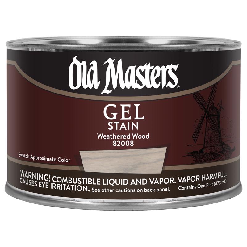 Old Masters Semi-Transparent Weathered Wood Oil-Based Alkyd Gel Stain 1 pt