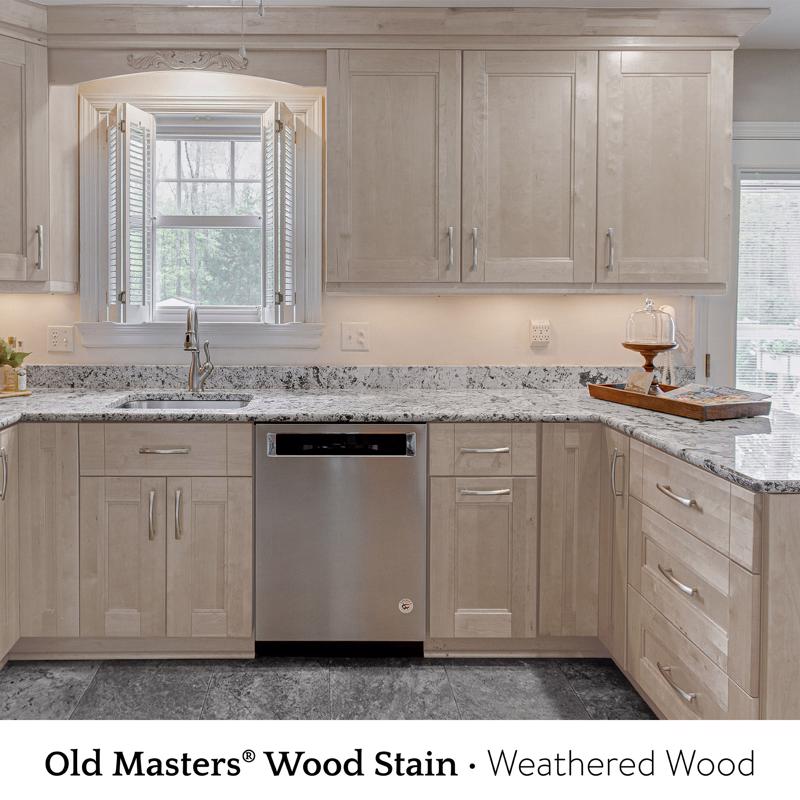 Old Masters Semi-Transparent Weathered Wood Oil-Based Alkyd Gel Stain 1 pt