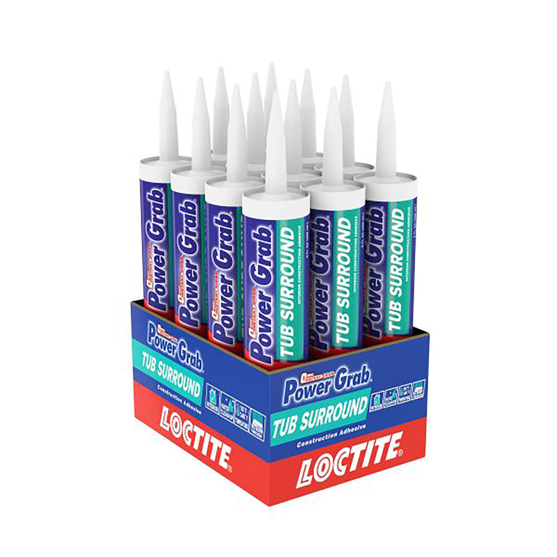 Loctite Power Grab Tub Surrounds Synthetic Latex Construction Adhesive 9 oz