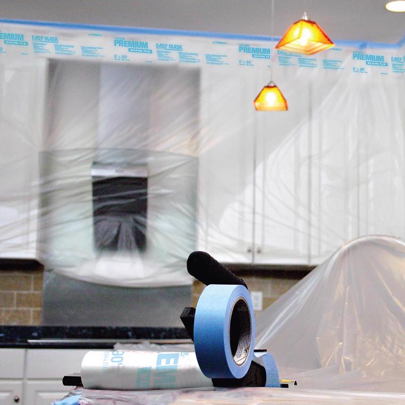 Easy Mask Premium Masking Film 0.5 mil X 99 in. W X 90 ft. L Plastic/Vinyl Clear