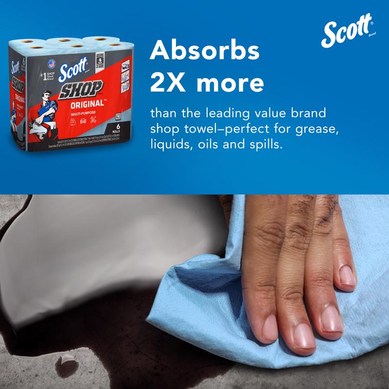 Scott Shop Towel 55 sheet 1 ply 6 pk