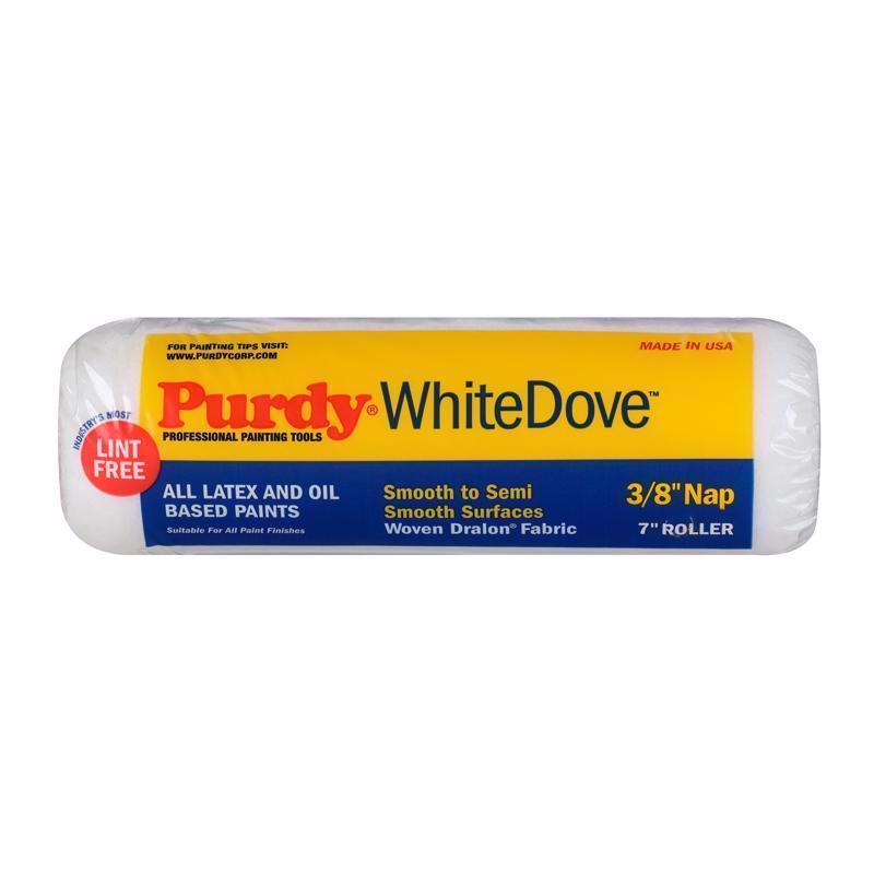 Purdy White Dove Woven Fabric 7 in. W X 3/8 in. Paint Roller Cover