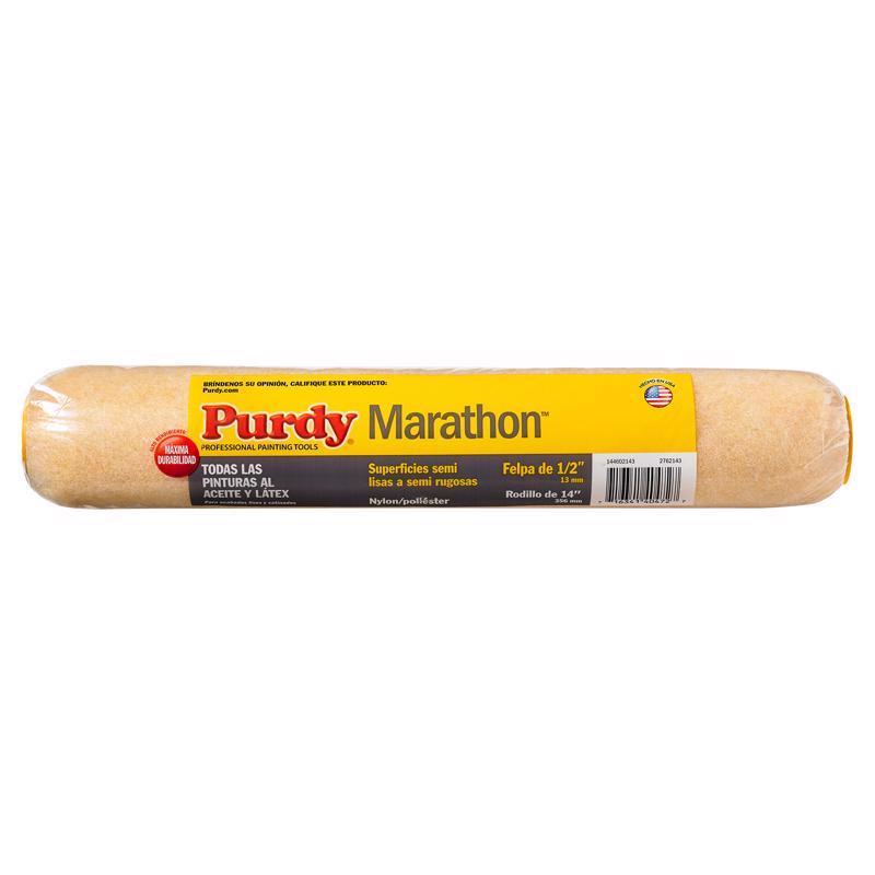 Purdy Marathon Nylon/Polyester 14 in. W X 1/2 in. Paint Roller Cover
