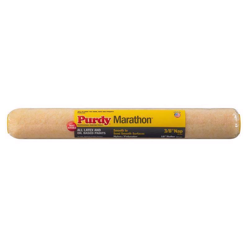 Purdy Marathon Nylon/Polyester 18 in. W X 3/8 in. Paint Roller Cover