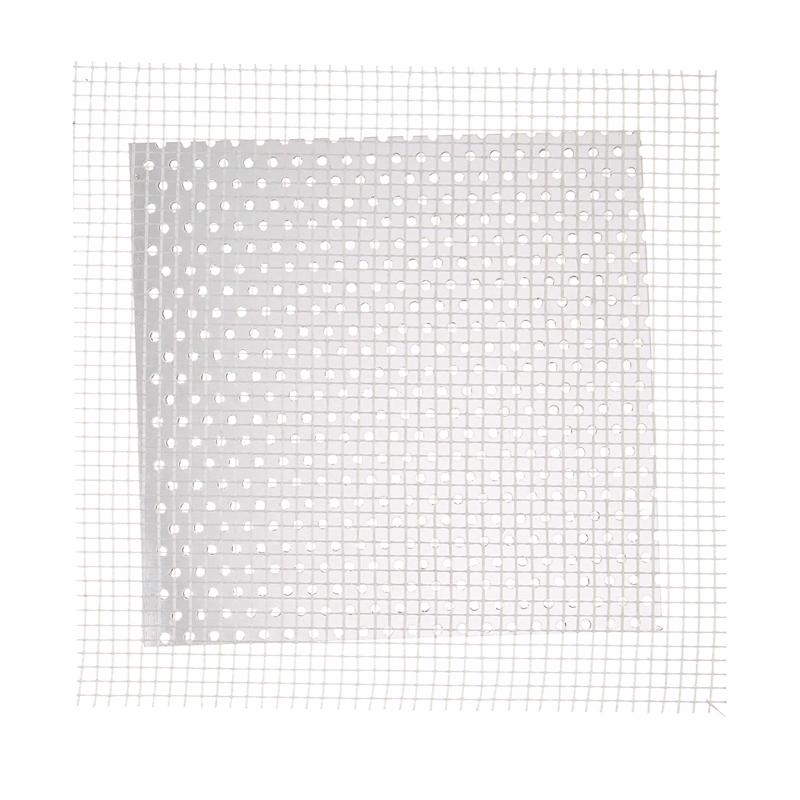 Allway 4 in. L X 4 in. W Fiberglass White Self Adhesive Drywall Mesh Patch