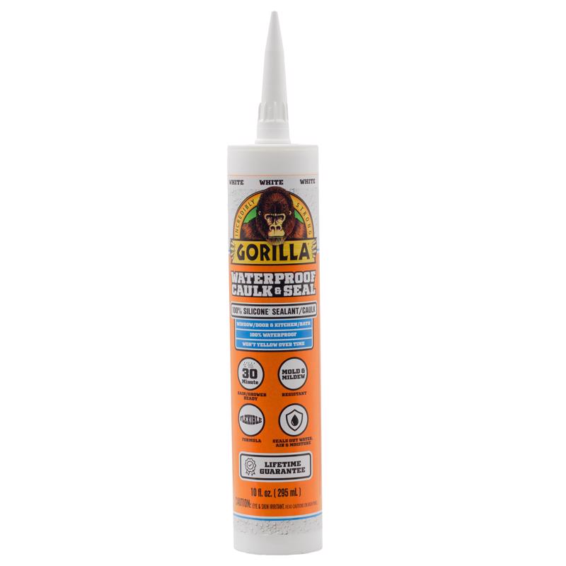 Gorilla White Silicone All Purpose Sealant 10 oz