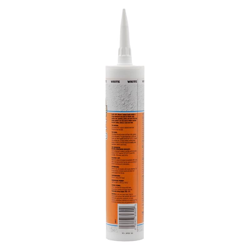 Gorilla White Silicone All Purpose Sealant 10 oz