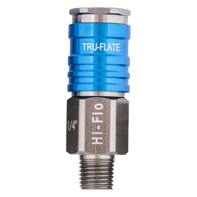 Tru-Flate Hi Flo Aluminum Coupler 1/4 in. Male