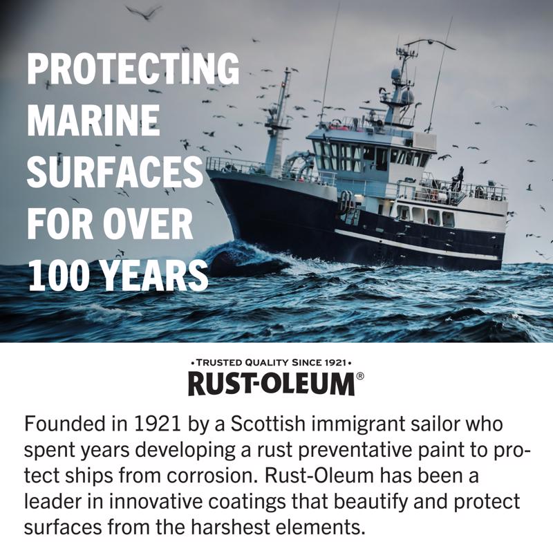 Rust-Oleum Marine Coatings Outdoor Gloss White Marine Topside Paint 1 qt