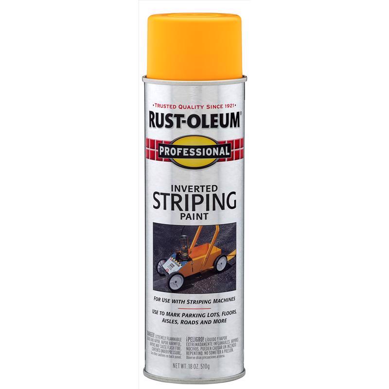 Rust-Oleum Professional Yellow Inverted Striping Paint 18 oz