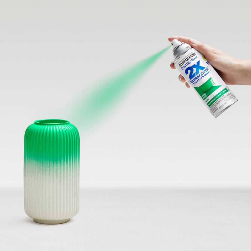 Rust-Oleum Painter's Touch 2X Ultra Cover Gloss Spring Green Paint+Primer Spray Paint 12 oz