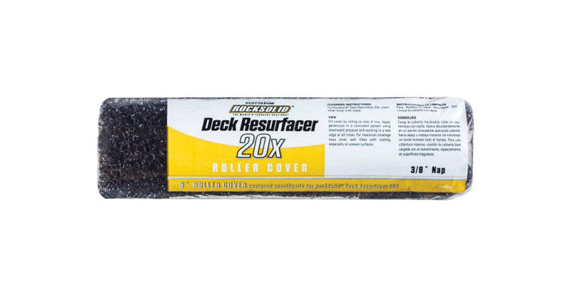 Rust-Oleum RockSolid Deck Resurfacer Honeycomb 9 in. W X 3/8 in. Paint Roller Cover