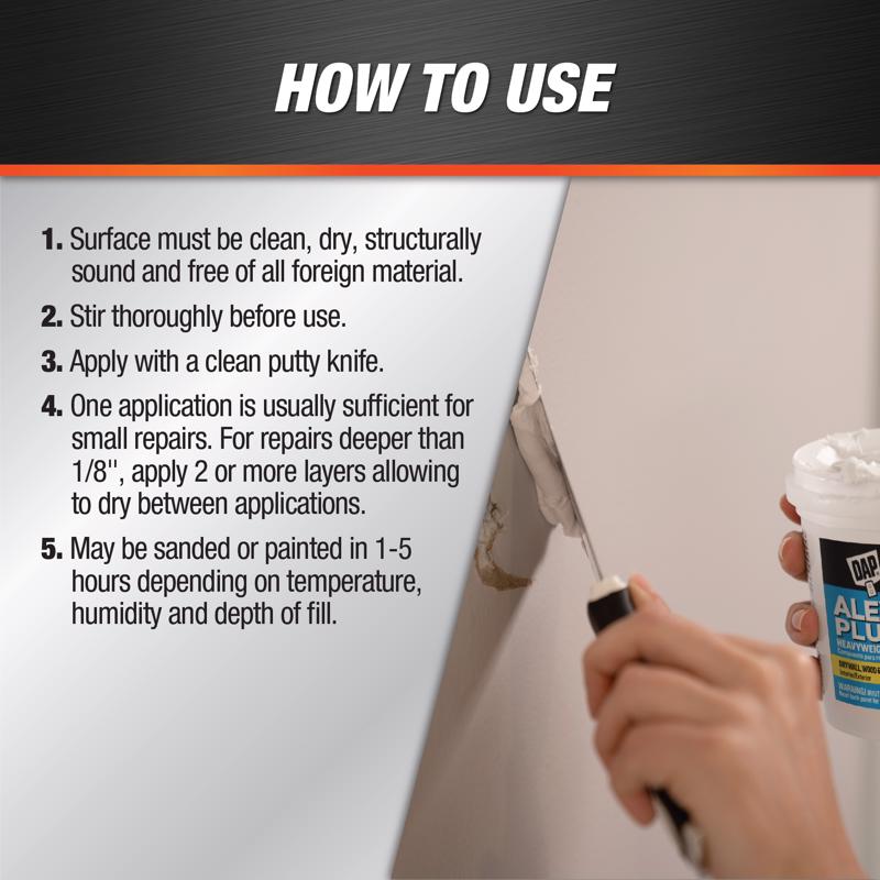 DAP Alex Plus Ready to Use White Spackling Compound 1 pt