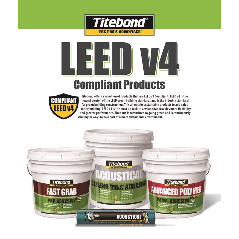 Titebond Acoustical White Elastomeric Silicone Smoke and Sound Sealant 28 oz
