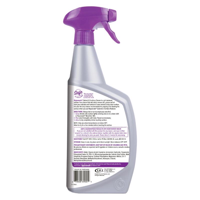 Rejuvenate Lemon Scent Cabinet and Wood Cleaner 32 oz Liquid