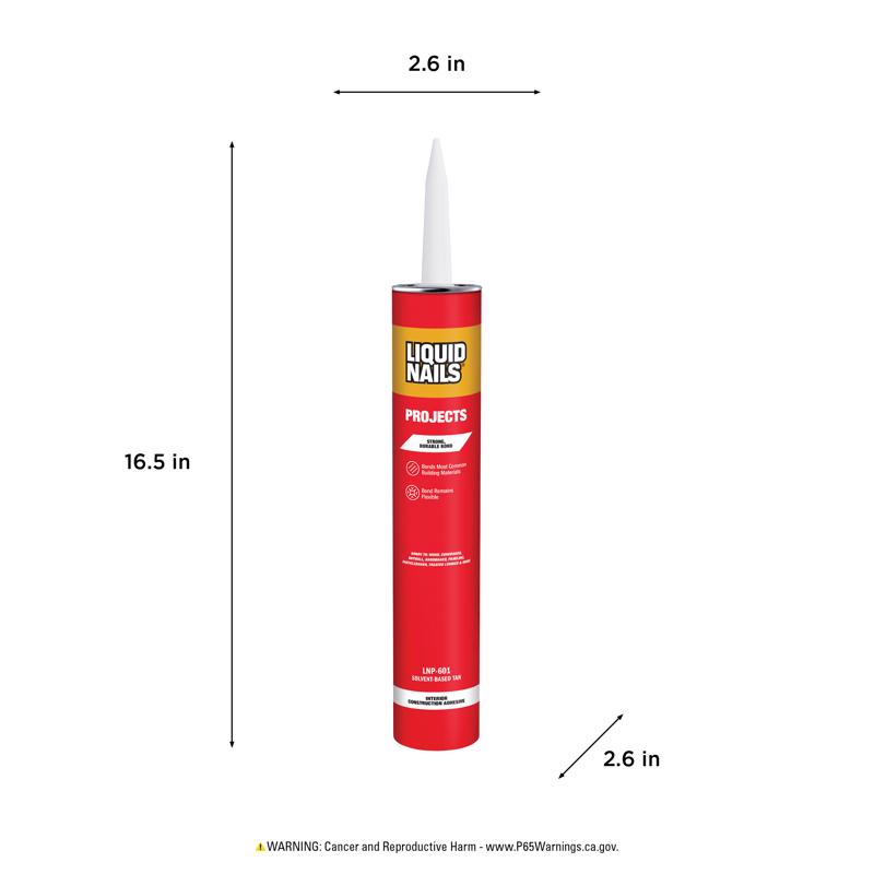 Liquid Nails Project Synthetic Rubber Construction Adhesive 28 oz