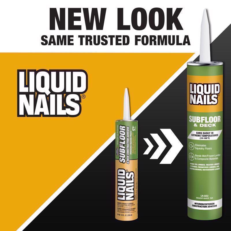 Liquid Nails Subfloor & Deck Synthetic Rubber Construction Adhesive 10 oz