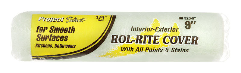 Linzer Rol-Rite Polyester 9 in. W X 1/4 in. Regular Paint Roller Cover