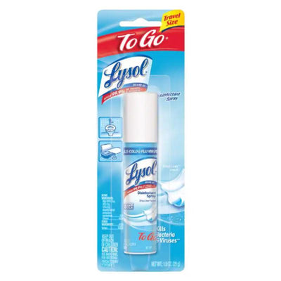 Lysol To Go Crisp Linen Scent Disinfectant Spray 1 oz