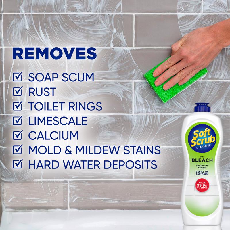 Soft Scrub No Scent Heavy Duty Cleaner 24 oz Cream