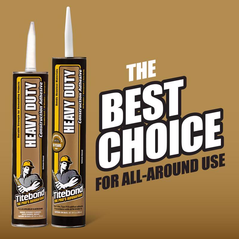 Titebond PROvantage Synthetic Polymer Construction Adhesive 28 oz
