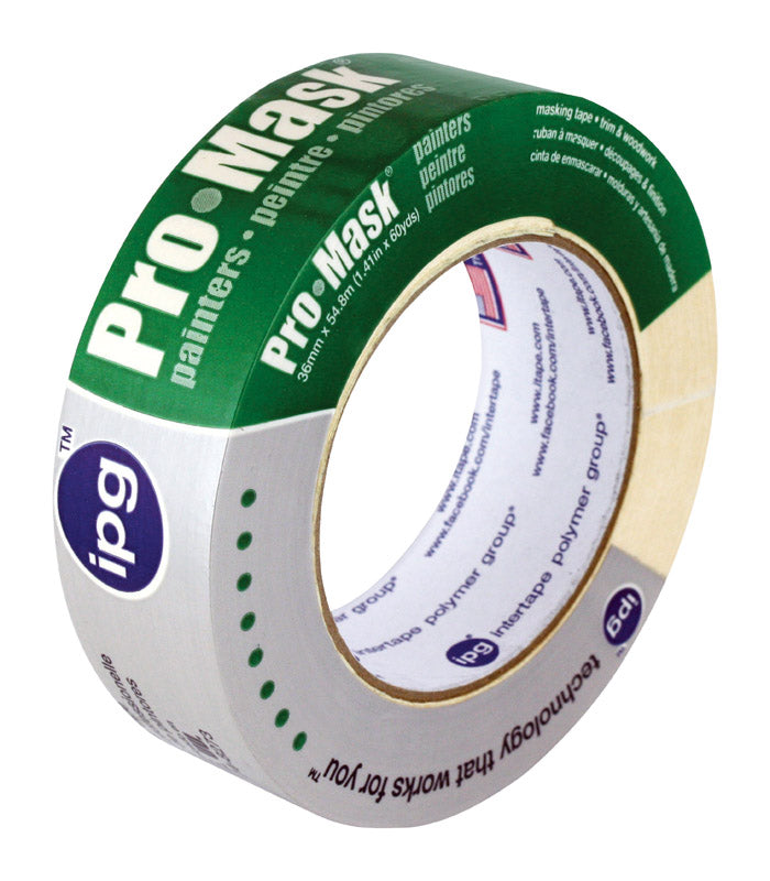 IPG Pro-Mask 1.41 in. W X 60 yd L Beige Medium Strength Masking Tape