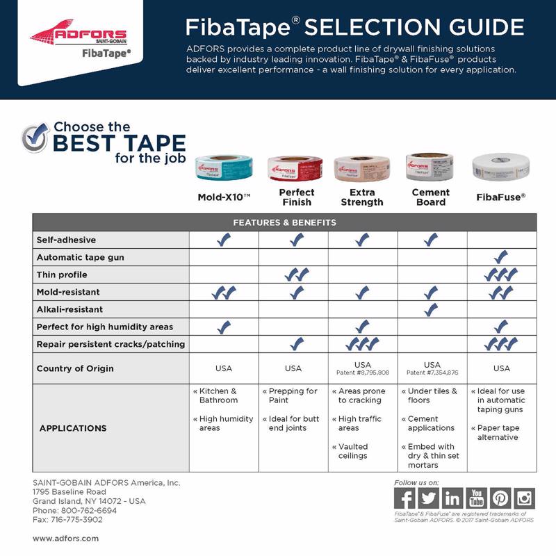 Saint-Gobain ADFORS 75 ft. L X 2 in. W Paper White Drywall Joint Tape