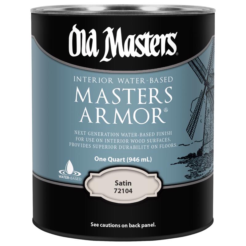 Old Masters Masters Armor Satin Clear Water-Based Floor Finish 1 qt