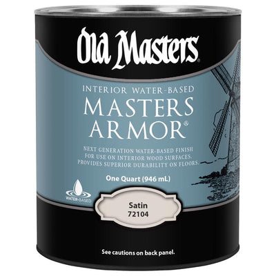 Old Masters Masters Armor Satin Clear Water-Based Floor Finish 1 qt