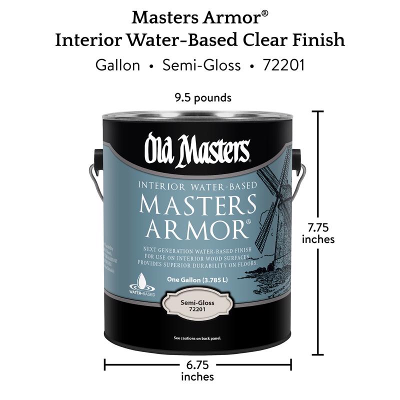 Old Masters Masters Armor Semi-Gloss Clear Water-Based Floor Finish 1 gal