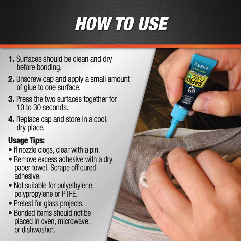 DAP Rapid Fuse High Strength Glue Clear All Purpose Adhesive 2 gm