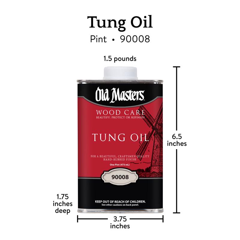 Old Masters Wood Care Clear Tung Oil 1 pt