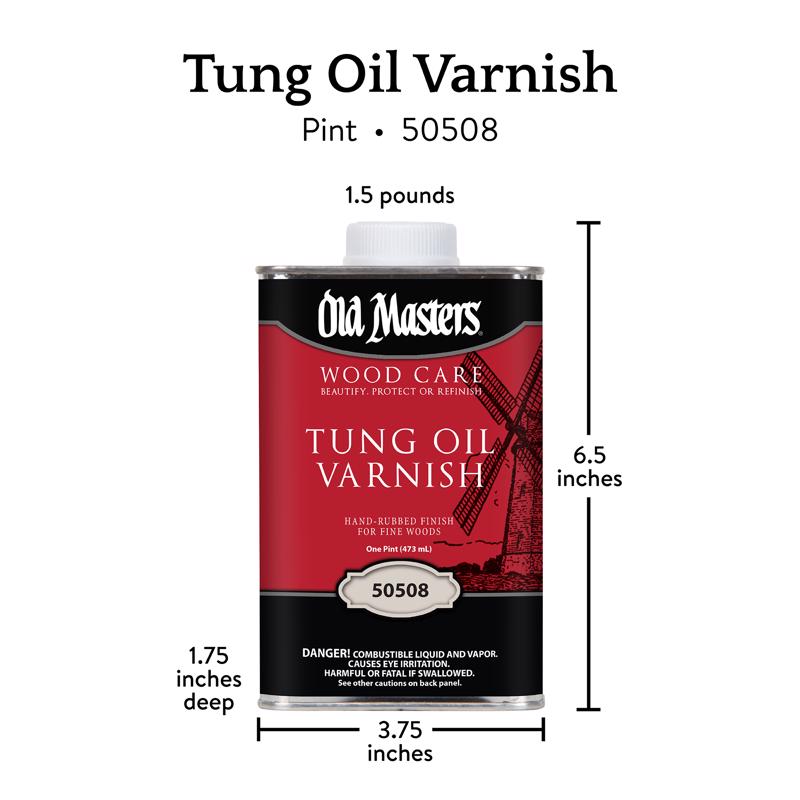 Old Masters Liquid Tung Oil Varnish 1 pt