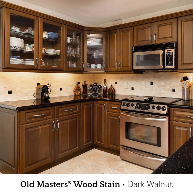 Old Masters Semi-Transparent Dark Walnut Oil-Based Alkyd Gel Stain 1 qt