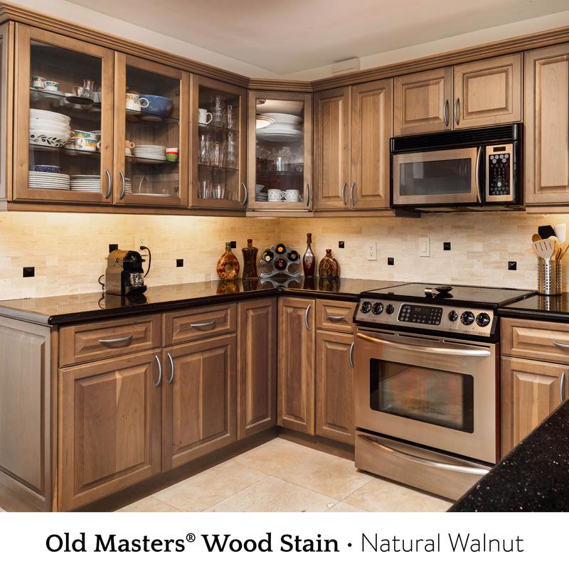 Old Masters Semi-Transparent Natural Walnut Oil-Based Alkyd Gel Stain 1 qt