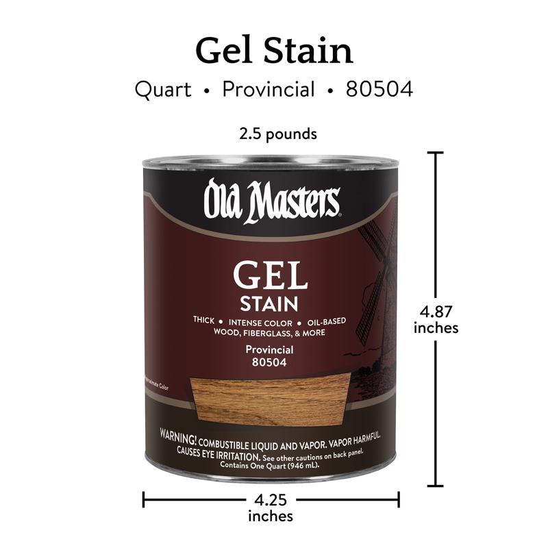 Old Masters Semi-Transparent Provincial Oil-Based Alkyd Gel Stain 1 qt