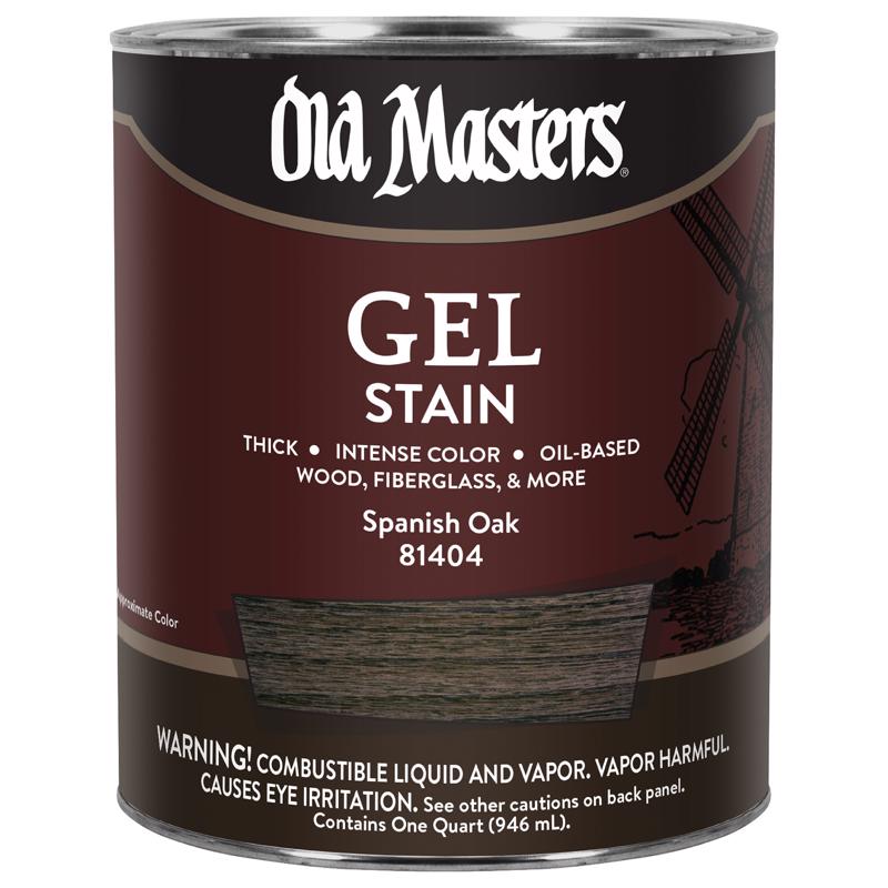 Old Masters Semi-Transparent Spanish Oak Oil-Based Alkyd Gel Stain 1 qt