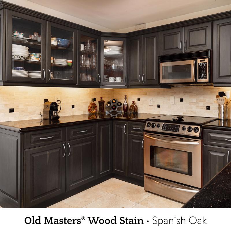 Old Masters Semi-Transparent Spanish Oak Oil-Based Alkyd Gel Stain 1 qt