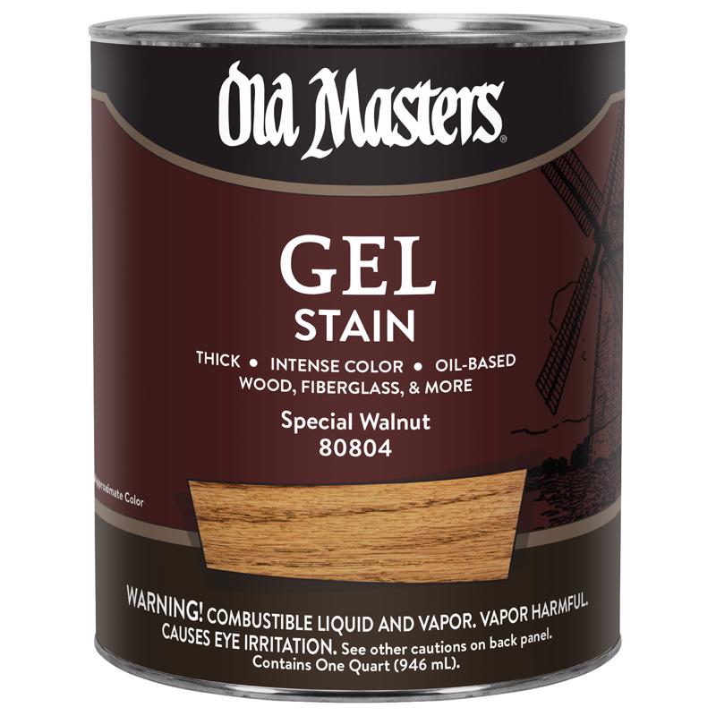 Old Masters Semi-Transparent Special Walnut Oil-Based Alkyd Gel Stain 1 qt